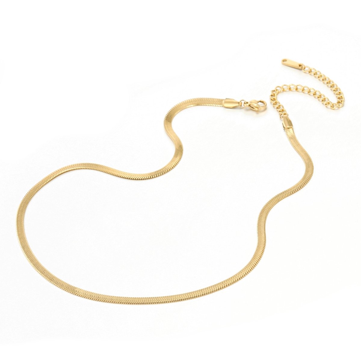 Classic Herringbone Chain - B-Xquisite JewelryNecklace